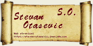 Stevan Otašević vizit kartica
